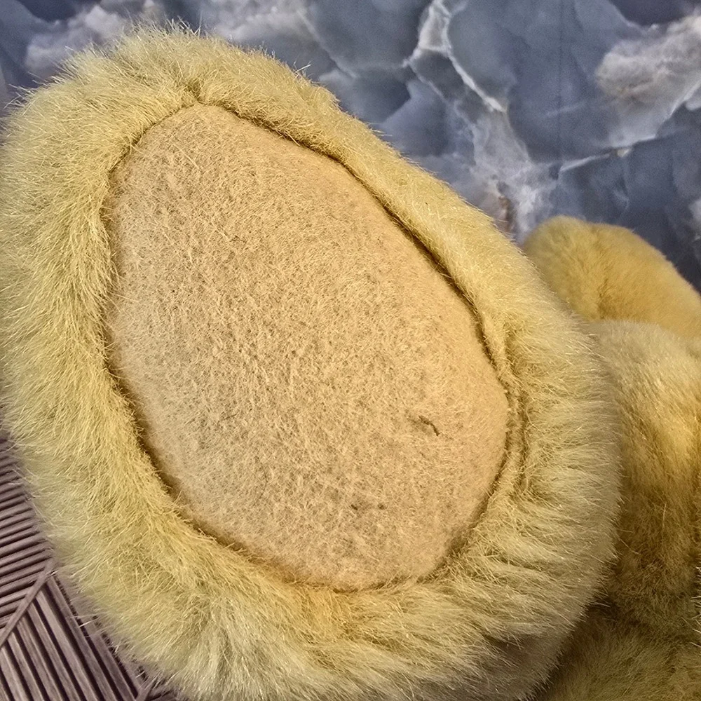 Vintage Ralph Lauren Golden Yellow Jointed Teddy Bear Soft‎ Stuffed Animal 14 In